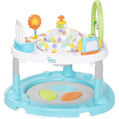 Smart Steps Bounce N’ Dance 4-in-1 Activity Center Walker, Hexagon Dots