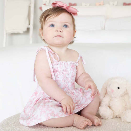 Smocked Twirl Bodysuit | Fancy Frills