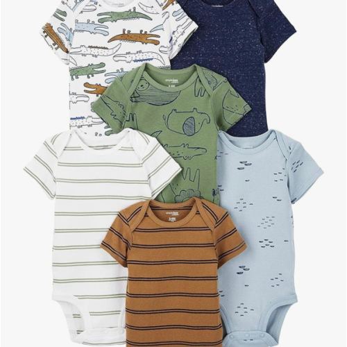 Simple Joys by Carter's Baby-Boys 6-Pack Short-Sleeve Bodysuit