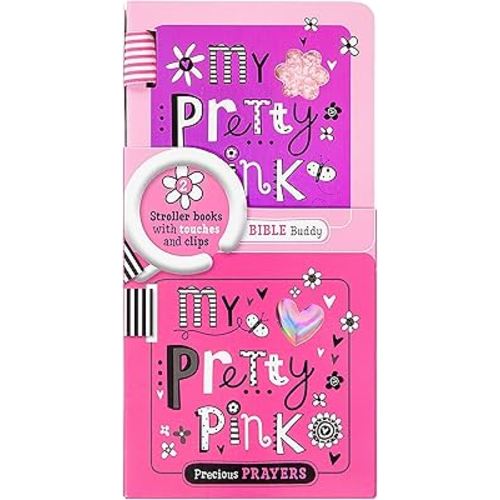 Shiny Vinyl Stroller Books Set – Pink