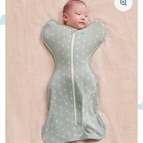Swaddle Up™ 1.0 TOG Cotton Olive Moon