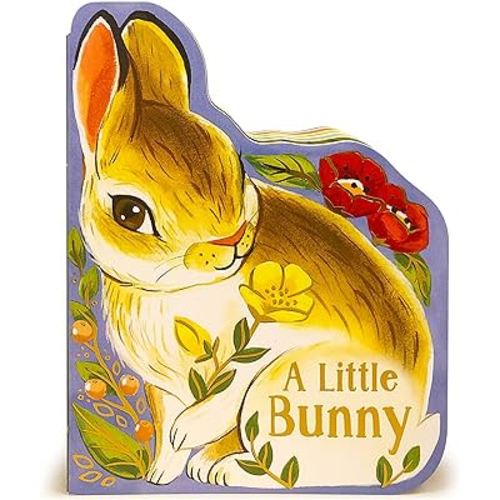 A Little Bunny - Children's Animal Shaped Board Book,