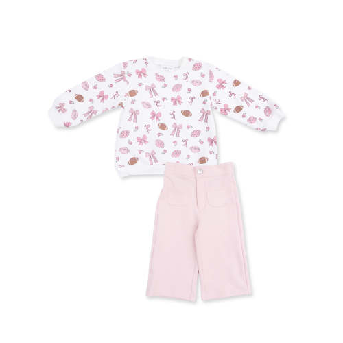 Oversized Sweatshirt & Baby Bells, Footballs and Bows