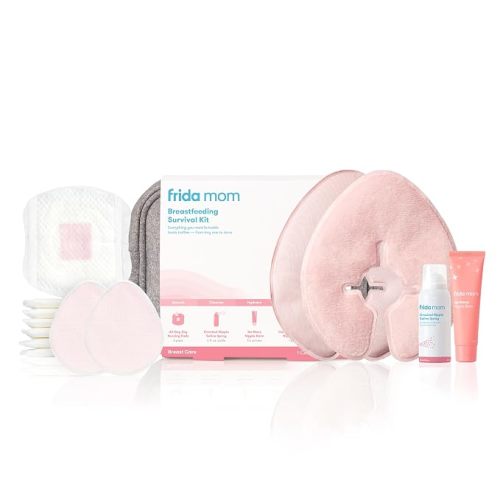 Frida Mom Breastfeeding Survival Kit, 13 Piece Gift Set for Nursing Moms