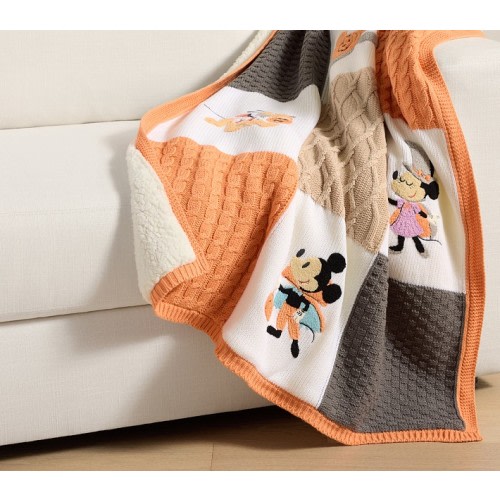 Disney Mickey Mouse and Friends Halloween Heirloom Kid Throw Blanket