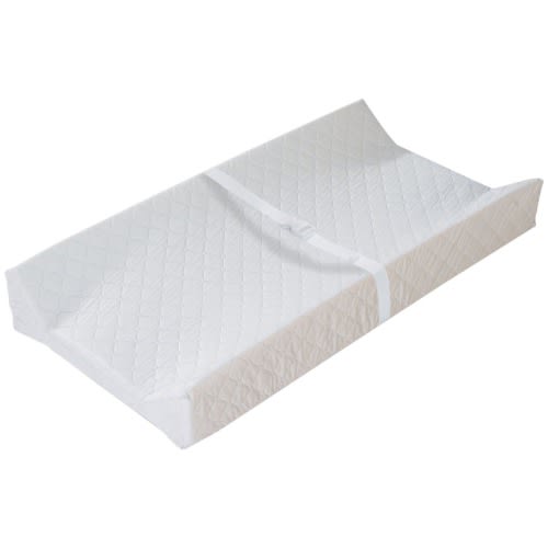 Summer Contoured Changing Pad with Liner - White