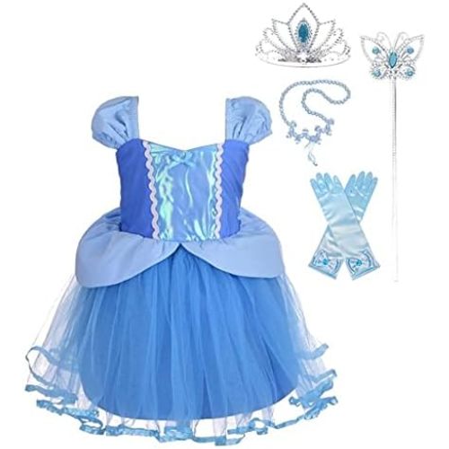 Dressy Daisy Princess Costume Tulle Dress for Baby Toddler Girls 3M to 6Y