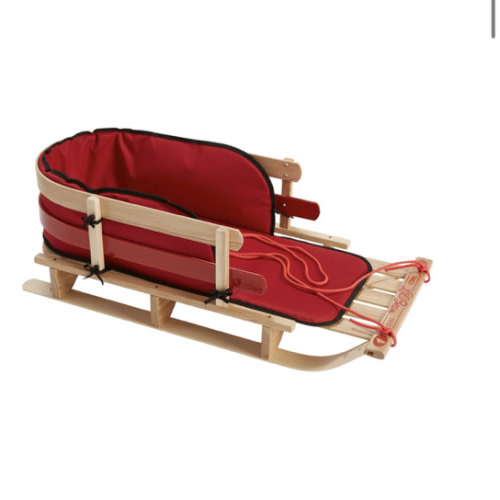 Kids' Pull Sled and Cushion Set