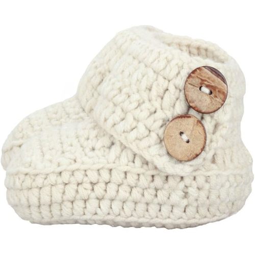 Knit Crochet Baby Booties Newborn Socks Handmade Shoes Deep