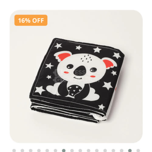 Montessori Newborn Contrast Book - Your Baby's First Book!