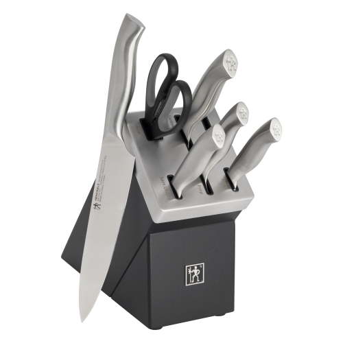 Henckels Silver Essentials 7 Piece Self-Sharpening Knife Block Set