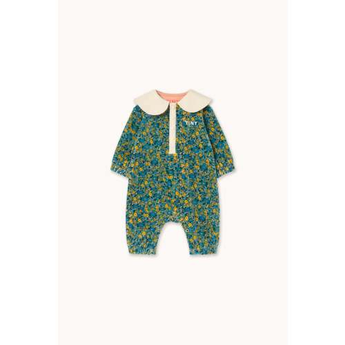 FLOWER PATTERN ONE-PIECE