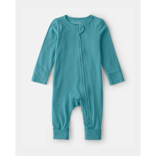 Baby PurelySoft 2-Way Zip Sleep & Play Pajamas - Blue | Carter's