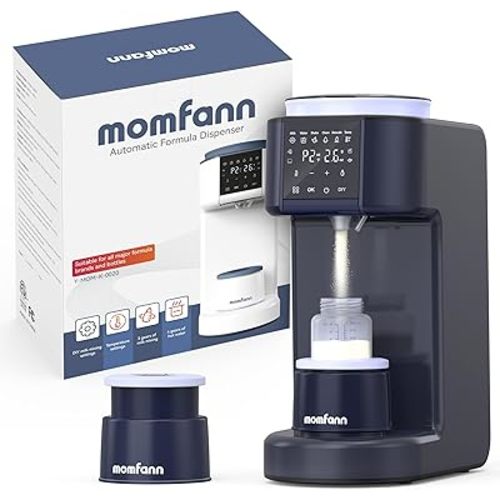 Automatic Baby Formula Maker – Fast Formula Dispenser for Instantly Mixing Warm Bottles with Precise Powder & Water Ratio, 3 Temp Settings, One-Touch Clean, Fits Most Bottles & Formula Brands