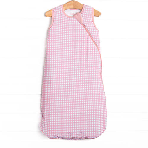 Pink Gingham Bamboo Sleep Bag, Pink – Stitchy Fish