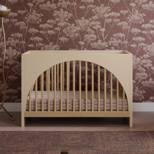 babyletto Moab 3-in-1 Convertible Crib - Taupe/Ash