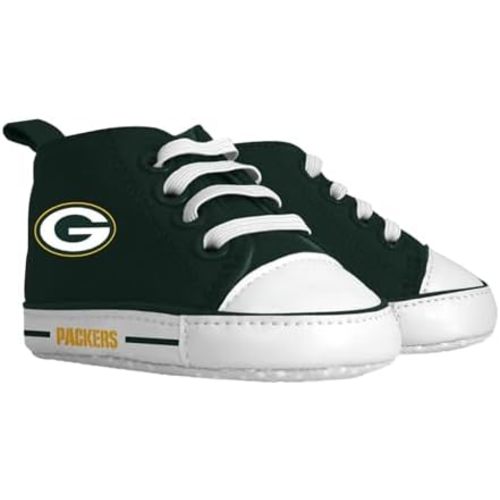MasterPieces - NFL Baby Pre-Walkers Shoes, Officially Licensed, High Top Sneakers, Soft Anti-Slip Soles, Boys and Girls, 0-6 Months