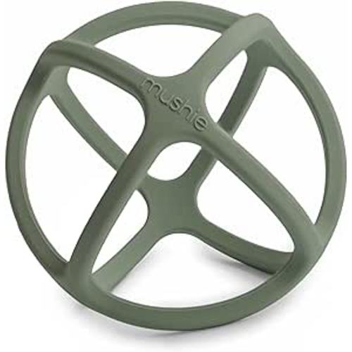 mushie Silicone Baby Teether Ball Toy (Dried Thyme)