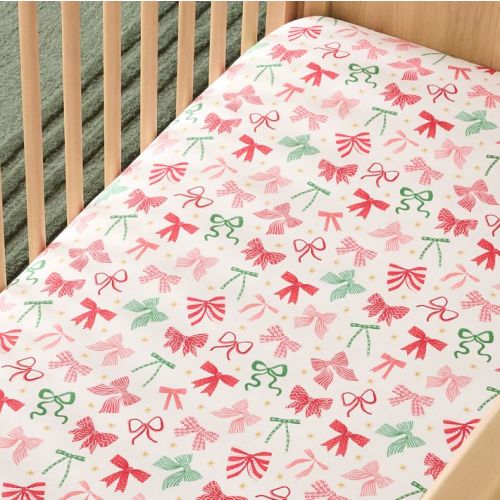 Pretty Bows Crib Sheet