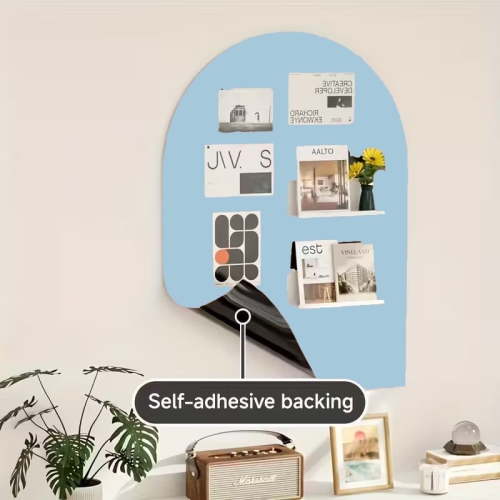 2025 New Magnetic Wall Decal Arch Set for wall , Upgraded Self-Adhesive Magnetic Chalkboard Wall Decal,chalkboard,lightblue 32*48inch