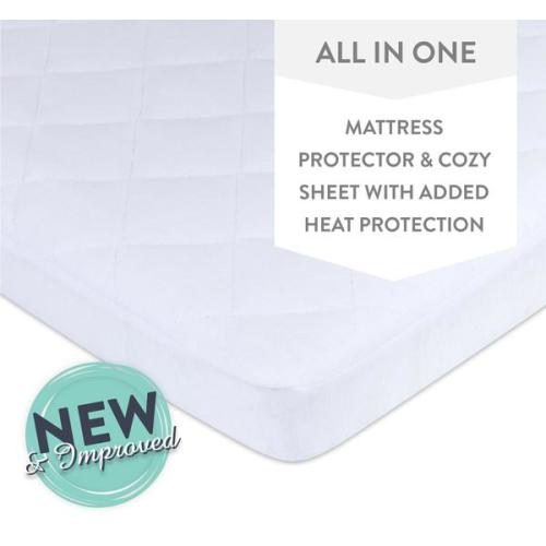 Waterproof Cotton Quilted Pack n Play Mattress Pad Cover and Cozy Shee                  – Ely's & Co.