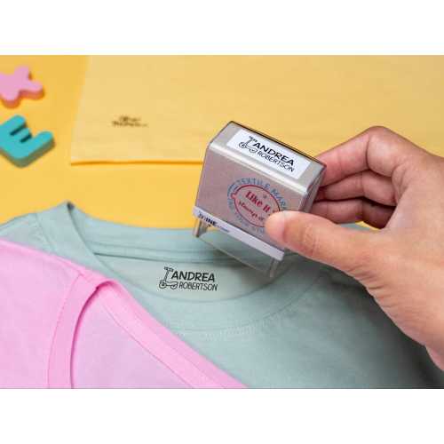 Clothing stamp, clothing name stamp, personalized fabric stamp, textile stamp, name stamp for clothing, fabric stamp, stamp for clothing