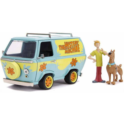 Scooby-Doo Mystery Machine with Shaggy and Scooby Figures, Scooby-Doo! - Jada 31720/4 - 1/24 scale Diecast Model Toy Car