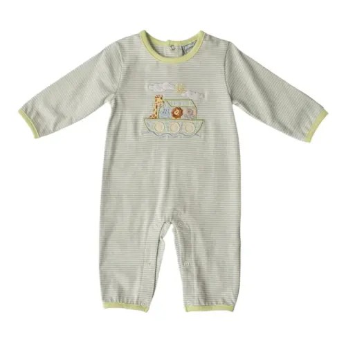 NOAH'S ARK STRIPED BOYS ROMPER
