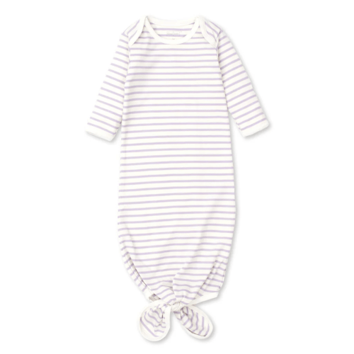 Kissy Kissy Stripe Knotted Sack in Lilac