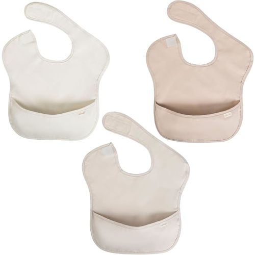 Ali+Oli Smock Bibs for Babies, BPA-Free Oeko-Tex Certified, Waterproof Baby Smock, Machine Washable, Toddlers Ages 6m+