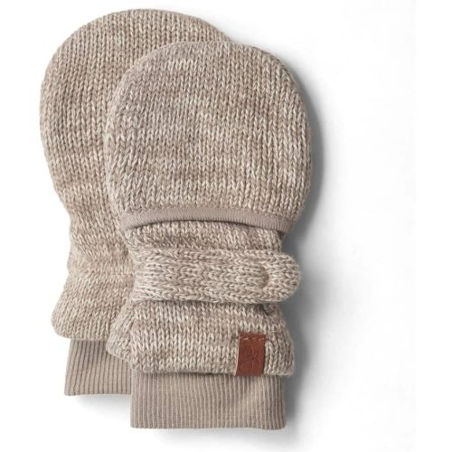 Knit Mitts | Pecan Organic Cotton Baby Mitts
