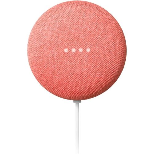 Google Nest Mini 2nd Gen - Wireless Bluetooth Speaker (Coral) Sound machine