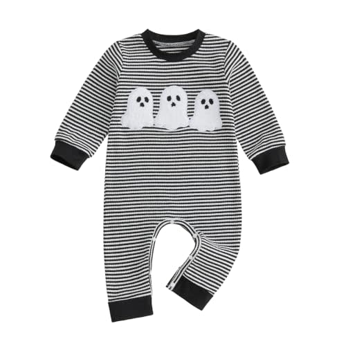 BemeyourBBs Newborn Baby Boy Fall Winter Clothes Infant Romper Jumpsuit | Newborn Baby Boy One Piece Outfit, Long Sleeve Romper with Cute Print, Letter, Good for Fall Winter Spirng, Photoshoot, Gift