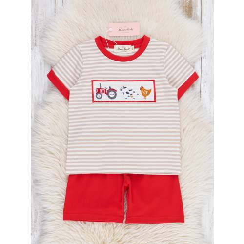 Farm Friends Smocked Outfit