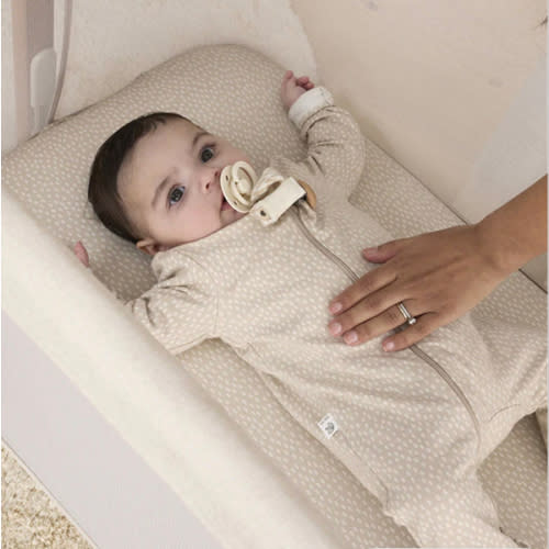 Fitted Bassinet Sheet in Oat | iL Tutto