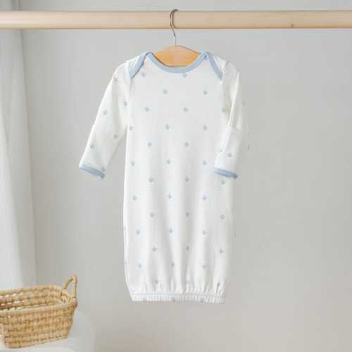 Fleur De Bleu Organic Cotton Newborn Gown