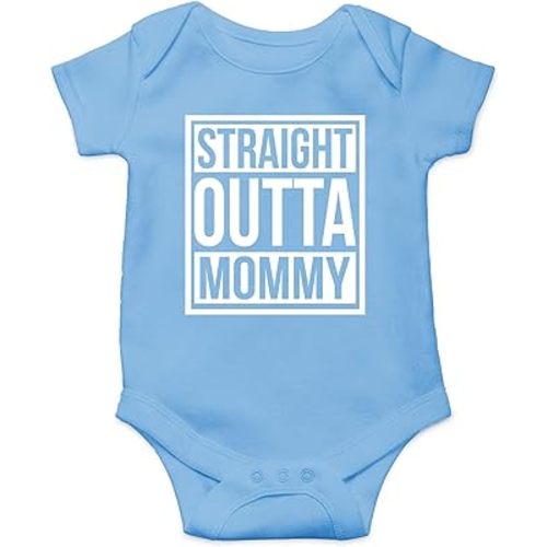 Straight Outta Mommy - Funny Baby Essentials Bodysuit - Baby Girl Clothes Newborn Girl Romper