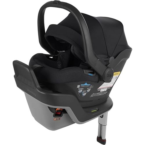 UPPAbaby Mesa Max Infant Car Seat/Base with Load Leg and Robust Infant Insert Included/Innovative Safety Features + Simple Installation/Direct Stroller Attachment/Jake (Charcoal)
