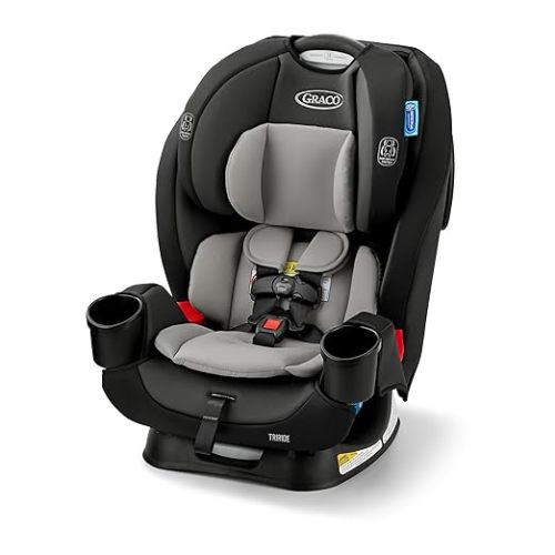 Graco TriRide 3-in-1 Reclining Car Seat, Kipling - Rear & Forward Facing Car Seat, Highback Booster, Adjustable Headrest