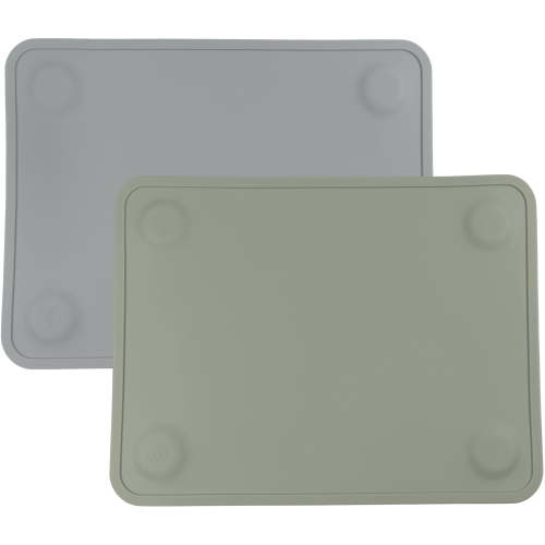 WeeSprout Silicone Suction Placemats for Babies, Toddlers & Kids, Non-Slip Suction, 2 Pack