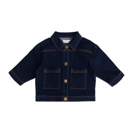 Marty Jacket - Mid Indigo Denim – Jamie Kay USA