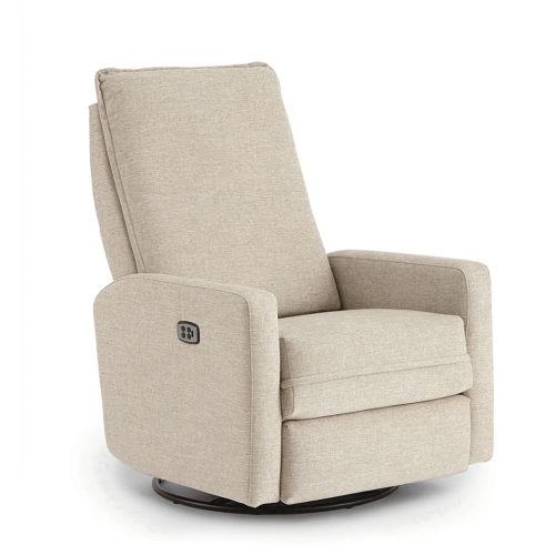 Storytime by Best Chairs Calli Power Tilt Headrest Swivel glider Recliner
