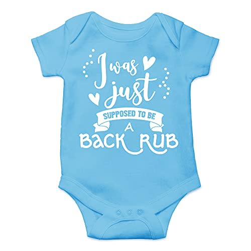 CBTwear I Was Just Supposed To Be A Back Rub - Baby Clothes - Funny Newborn Bodysuit Outfits for Boys and Girls