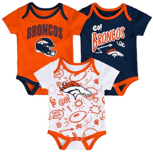 Denver Broncos Outerstuff Infant All Day Play Three-Piece Bodysuit Set