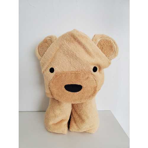 Brown Bear Hooded Towel