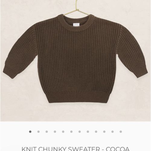 Knit Chunky Sweater - Cocoa