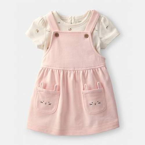 Baby Girl Carter's 2-Pc. Bunny Jumper & Tee Set