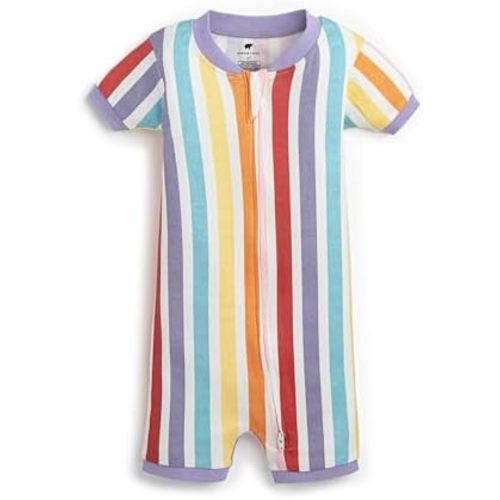 MONICA + ANDY Baby Shorty Pajamas, 100% Organic Baby Clothes for Girls & Boys, Sizes For Newborn, Infant & Toddler