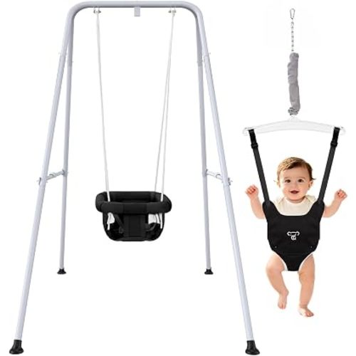 2 in 1 Baby Jumper with Swing, Indoor and Outdoor Use, Baby Jumpers and Bouncers