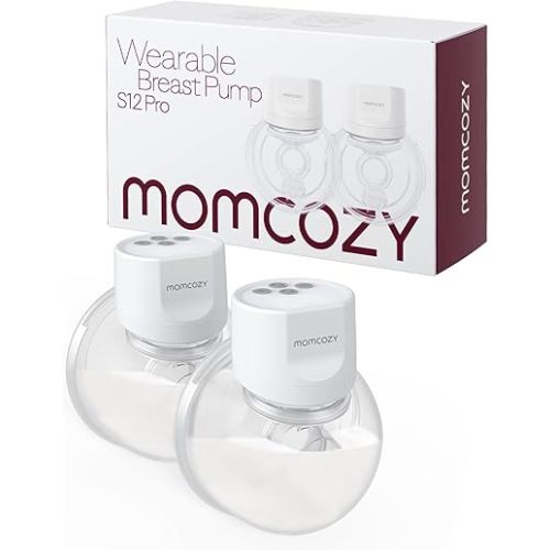Momcozy Breast Pump Hands-Free S12 Pro White, 2 Count